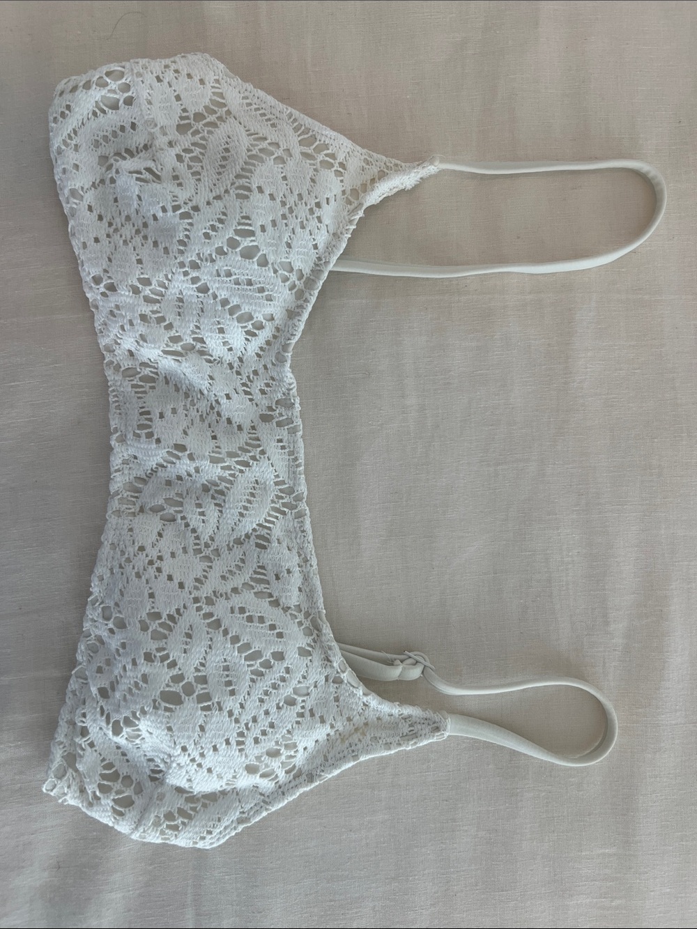 White Lace Bralette Bikini - Women’s Swimwear